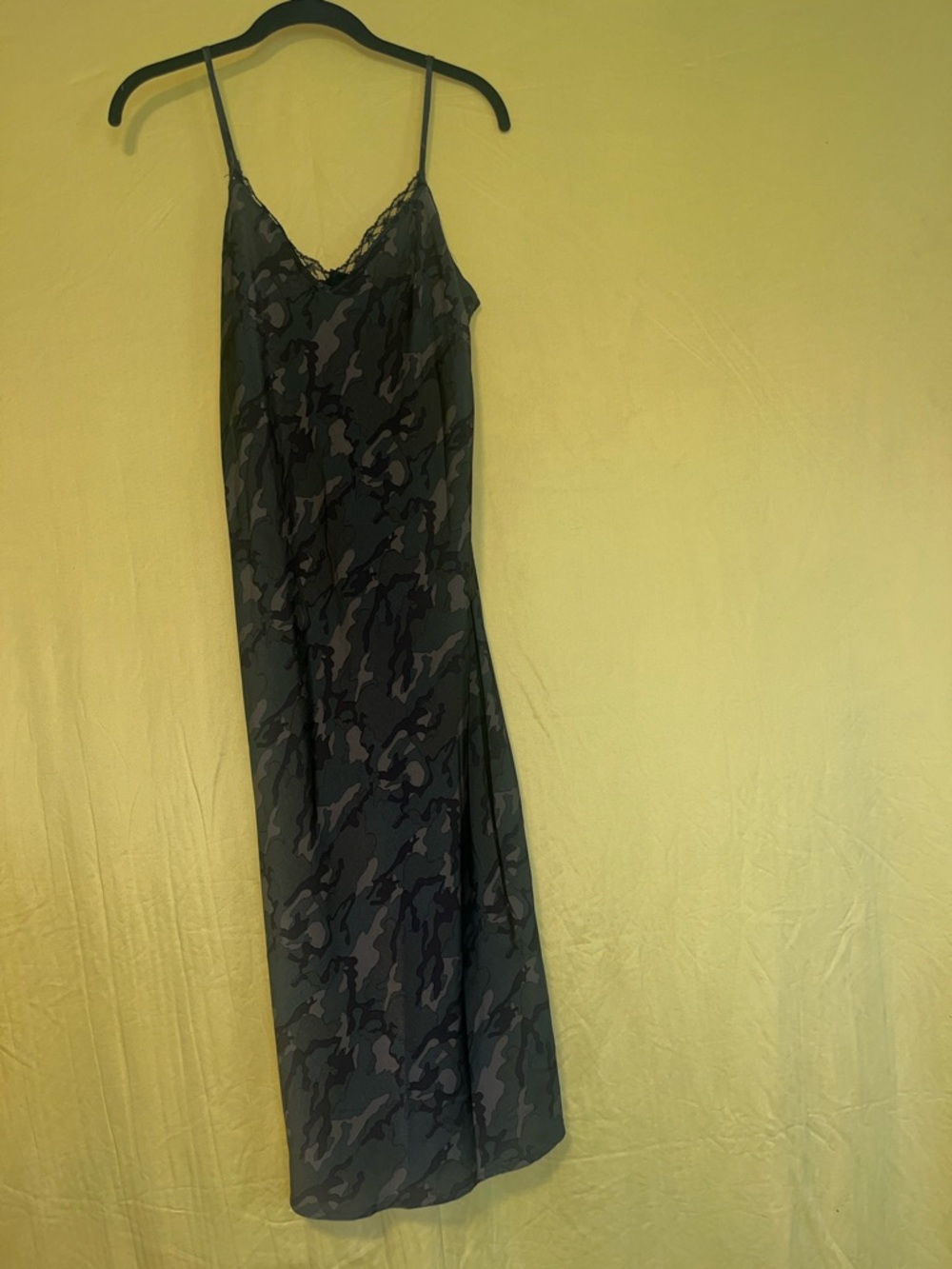 wild fable Black Gray Camo Slip Dress